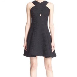 Hunter Bell Laura Fit & Flare Black Dress